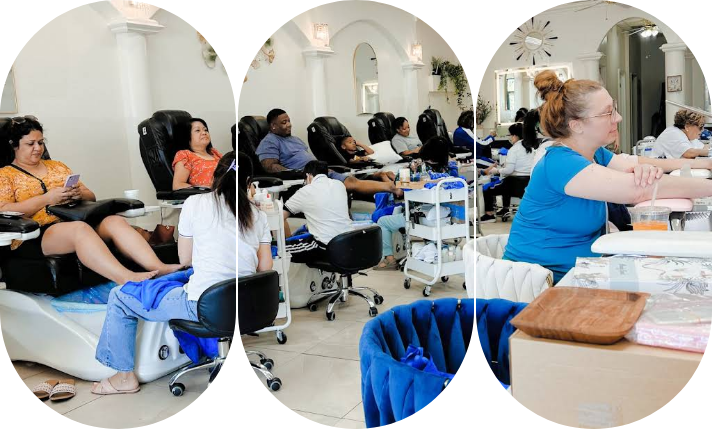 Relaxing spa environment at Pino Nails & Spa in Corona, CA